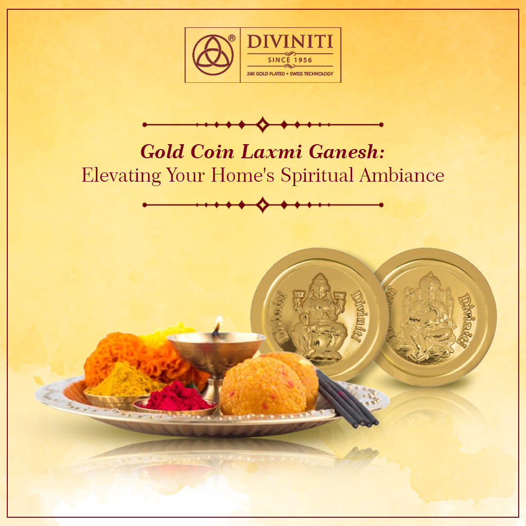 Gold Coin Laxmi Ganesh: Enhancing the Spiritual Atmosphere in Your Home