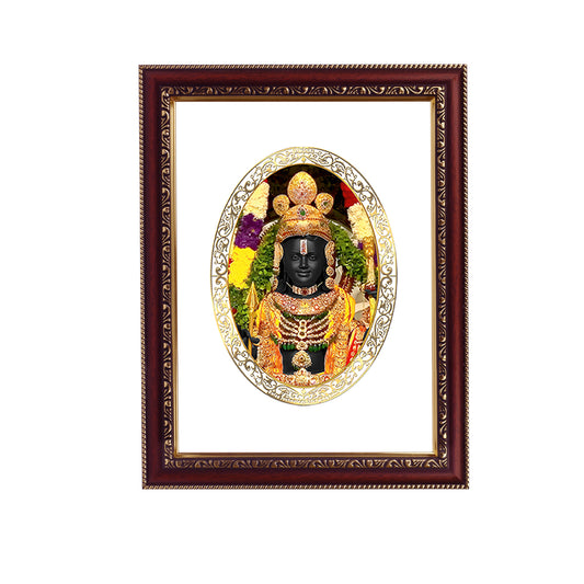 Diviniti 24K Gold Plated Ram Lalla Photo Frame For Home Decor, Wall Hanging, Table Top, Puja Room & Gift DG105S3 (27.6X35.4 CM)