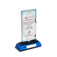 Load image into Gallery viewer, Customized Crystal Trophy with Matter Printed For Corporate Gifting
