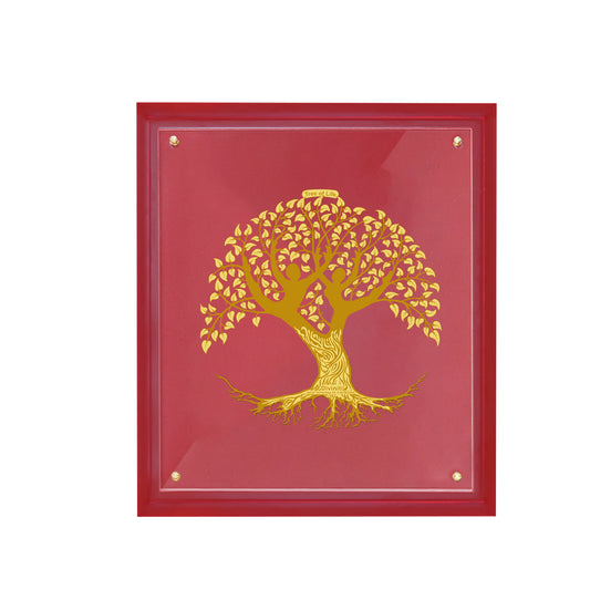 Diviniti 24K Gold Plated Tree of Life Photo Frame For Home Decor & Wall Hanging (39.5 CM X 46.5 CM)