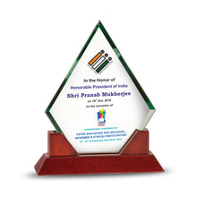 Load image into Gallery viewer, Customized MDF Trophy with Matter Printed For Corporate Gifting
