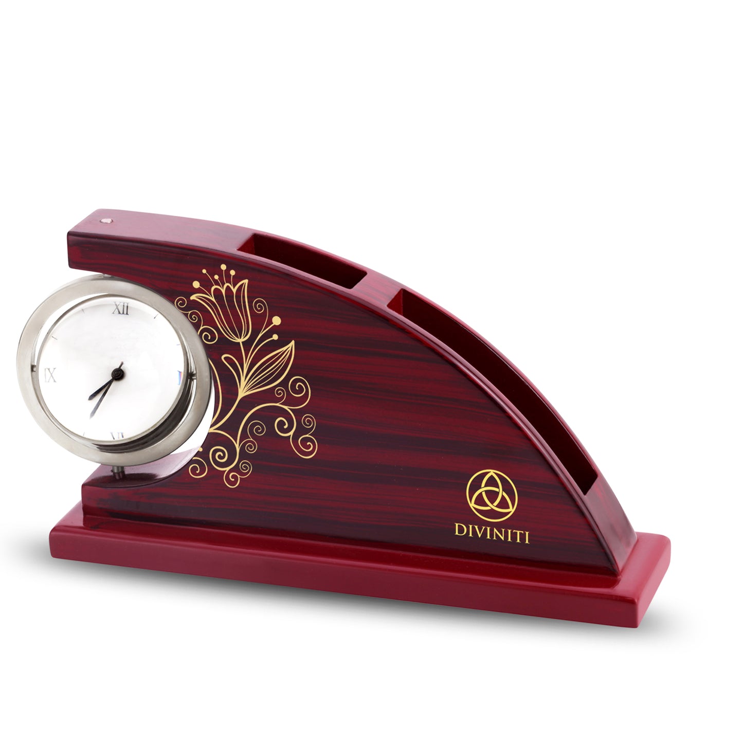 Diviniti Customized Table Side Watch With MDF Pen & Card Holder For University