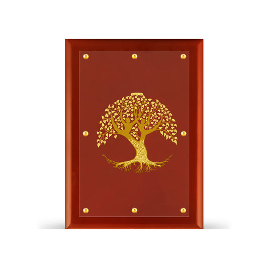 Diviniti 24K Gold Plated Tree of Life Photo Frame For Home Decor & Wall Hanging (56 CM X 71 CM)