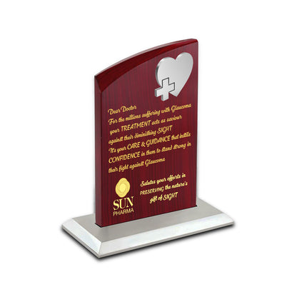 Customized MDF Memento With Matter Printed For Corporate Gifting