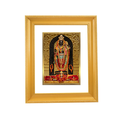 Diviniti 24K Gold Plated Ram Lalla Wooden Photo Frame for Home & Office Decor, Wall Hanging, Tabletop, Workshop, Puja Room, Gift DG056S2.5 (29.5x24.5 CM)