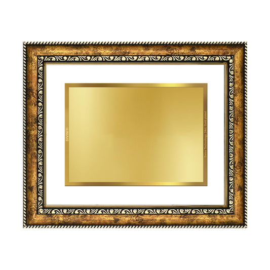 Diviniti 24K Gold Plated Peacock Photo Frame for Home Décor, Wall Hanging, Living Room, Hall, Guest Room, Showpiece & Gift DG113S3 (27.6X35.4 CM)