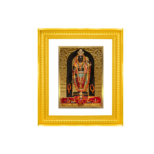 Diviniti 24K Gold Plated Ram Lalla Photo Frame for Home Décor, Wall Hanging, Puja Room & Gift DG022S4 (44x36.5 CM)