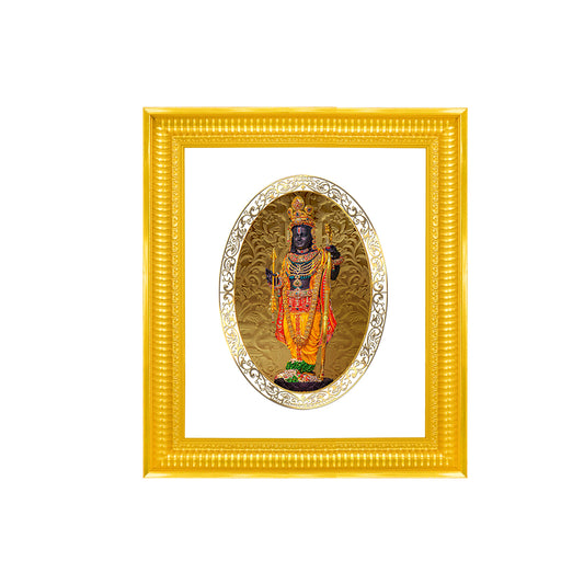 Diviniti 24K Gold Plated Ram Lalla Photo Frame for Home Décor, Showpiece, Wall Hanging, Puja Room & Gift DG022S4 (44x36.5 CM)