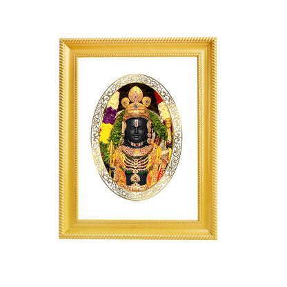 Diviniti 24K Gold Plated Ram Lalla Photo Frame For Home Decor, Wall Hanging, Table Top, Puja Room & Gift DG056S3 (27.6X35.4 CM)