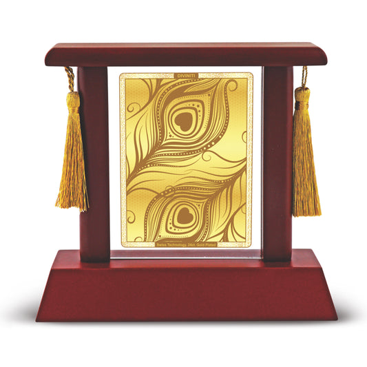 Diviniti Customized Table Top with 24K Gold Plated Design Frame For University