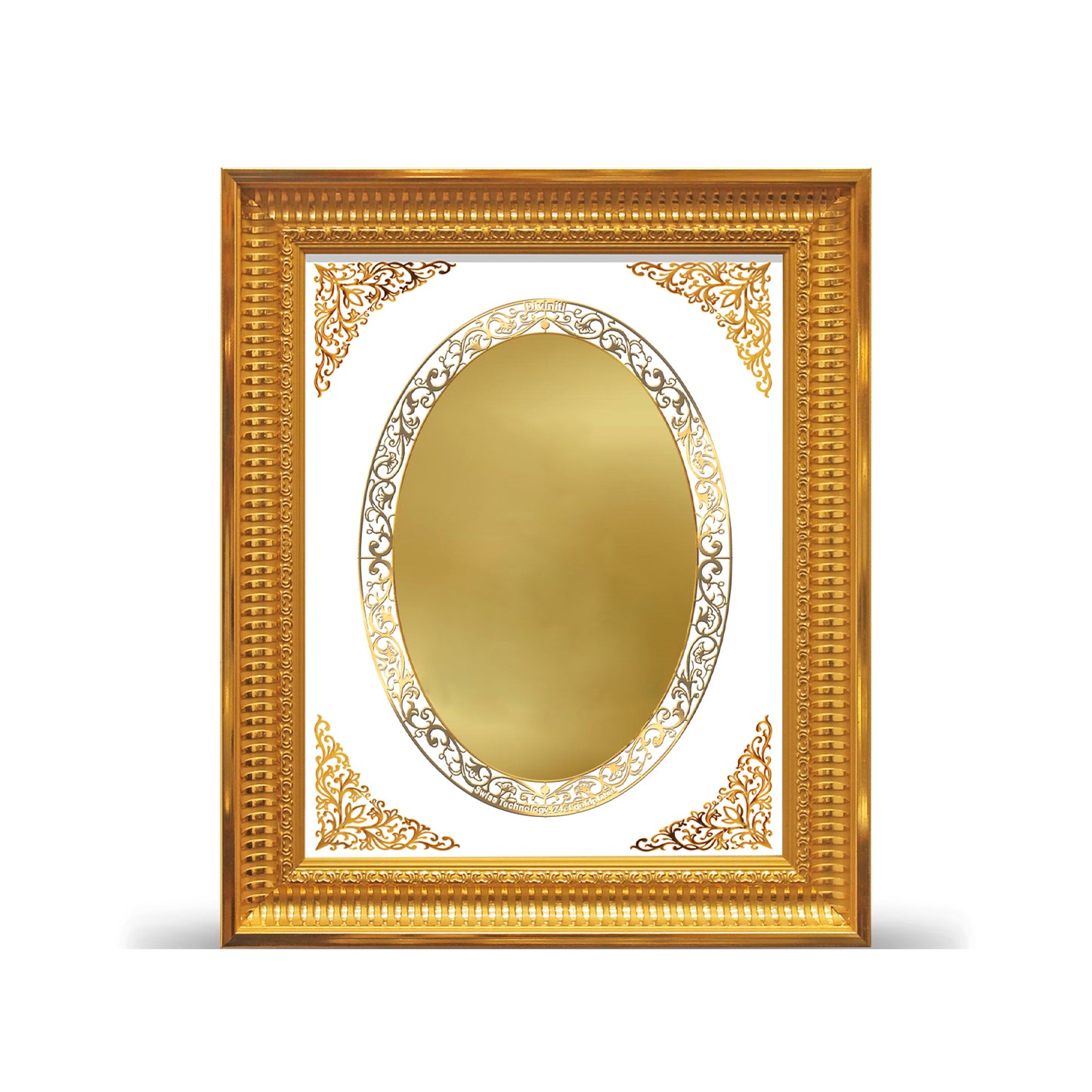 Diviniti 24K Gold Plated Customized Photo Frame for Personalized Gift for Birthday, Marriage Anniversary & Celebration With Loved Ones DG022S4 (44x36.5 CM)