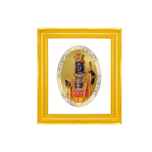 Diviniti 24K Gold Plated Ram Lalla Photo Frame for Home Décor, Showpiece, Wall Hanging, Puja Room & Gift DG022S4 (44x36.5 CM)