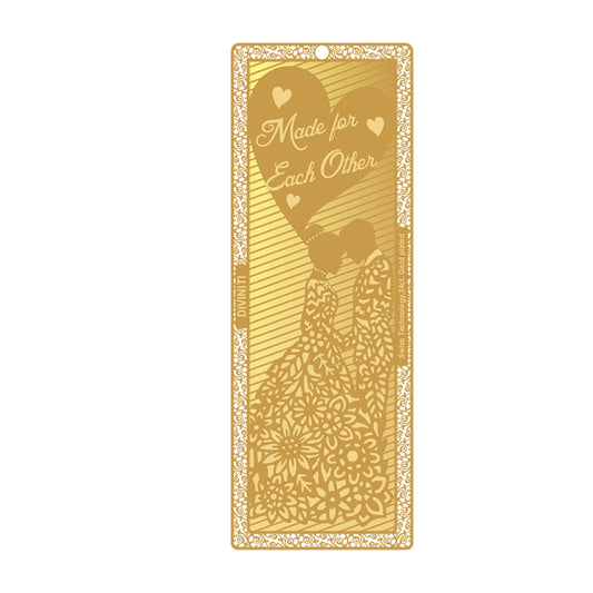 Customized 24K Gold Plated Bookmark For Corporate Gifting