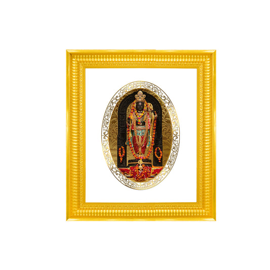 Diviniti 24K Gold Plated Ram Lalla Photo Frame for Home Décor, Showpiece, Wall Hanging, Puja Room & Gift DG022S4 (44x36.5 CM)