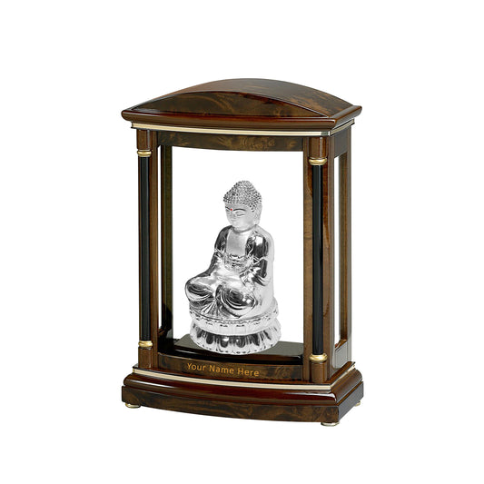 Customized Table Top With 999 Silver Plated Buddha Idol For Corporate Gifting