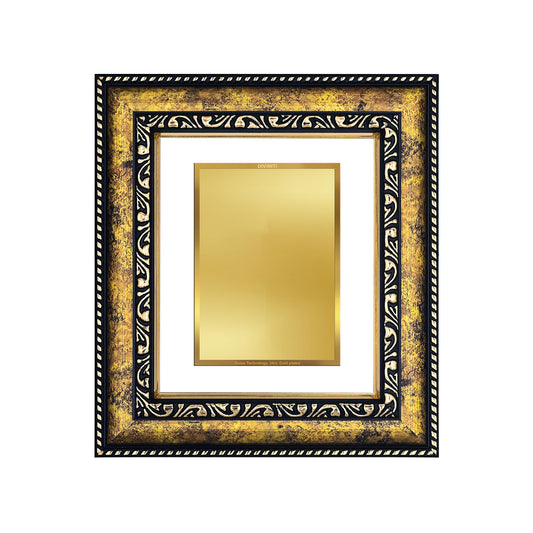 DIVINITI 24K Gold Plated Foil Customized Photo Frame for Home Decor, Table Top, Wall Hanging, Workshop, Premium Gift|DG113 Size 2 (22.6x18.4 CM)