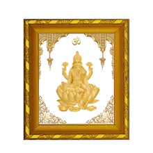 Load image into Gallery viewer, Diviniti 24K Gold Plated Laxmi Mata Photo Frame for Home Decor, Table (15 CM x 13 CM)
