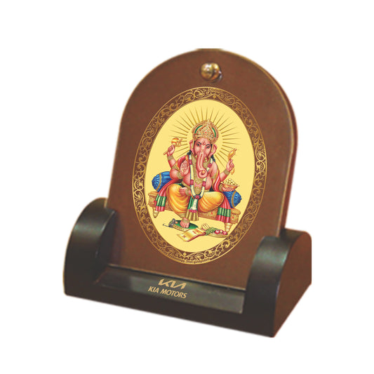 24K Gold Plated Foil Ganesha Customized Photo Frame For Corporate Gifting