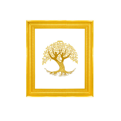 Diviniti 24K Gold Plated Tree Of Life Photo Frame for Personalized Gift for Birthday, Marriage Anniversary & Celebration With Loved Ones DG022S4 (44x36.5 CM)