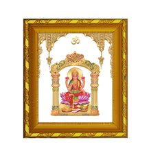 Load image into Gallery viewer, Diviniti 24K Gold Plated Laxmi Mata Photo Frame for Home Decor, Table (15 CM x 13 CM)
