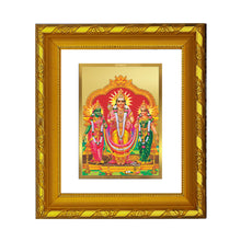 Load image into Gallery viewer, DIVINITI 24K Gold Plated Murugan Valli Wall Photo Frame For Home Decor, TableTop (15.0 X 13.0 CM)
