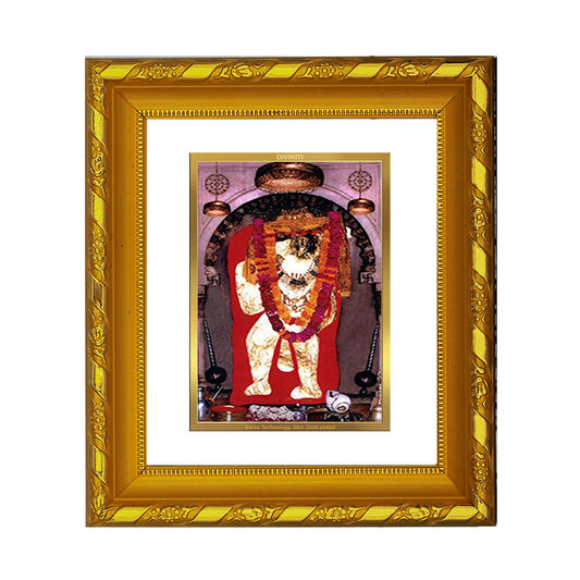 DIVINITI 24K Gold Plated Foil Mahendipur Balaji Photo Frame for Home Decor, TableTop, Puja DG 103 Size 1 (15.3x14.9 CM)