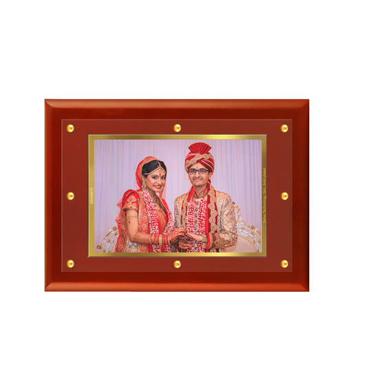 Diviniti Photo Frame With Customized Photo Printed on 24K Gold Plated Foil| Personalized Gift for Birthday, Marriage Anniversary & Celebration With Loved Ones| MDF Frame Size 4.5 (71 x 42 cm)