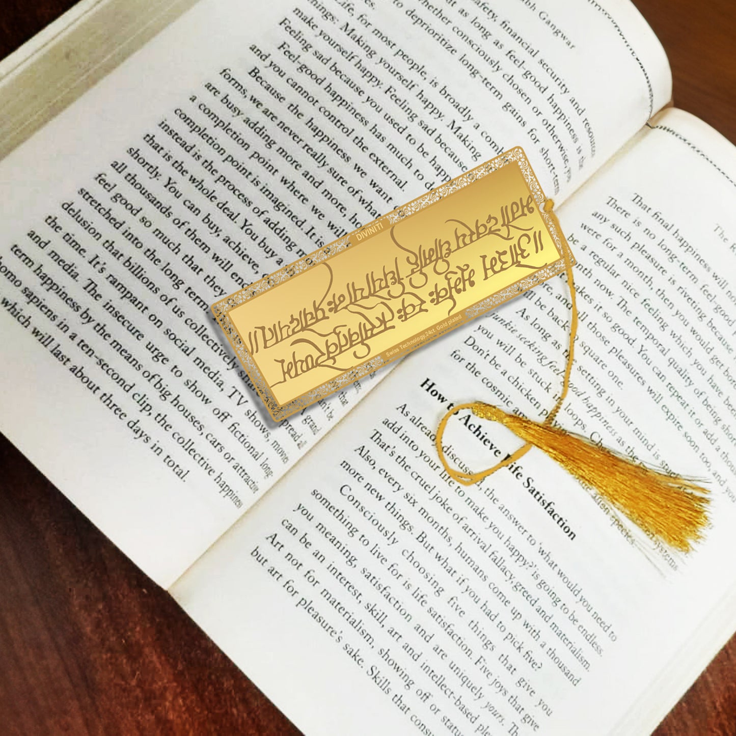 Customized 24K Gold Plated Bookmark For Corporate Gifting