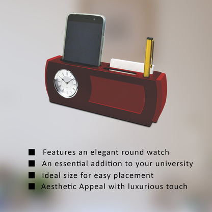 Diviniti Customized Pen Holder with Round Watch For University