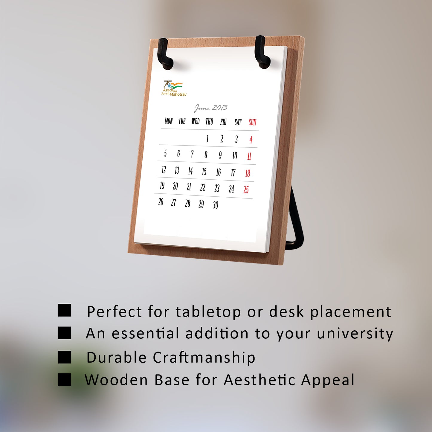 Diviniti Customized Hanging Table Top Calendar For University