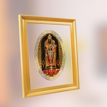 Diviniti 24K Gold Plated Ram Lalla Photo Frame For Home Decor, Wall Hanging, Table Top, Puja Room & Gift DG056S3 (27.6X35.4 CM)