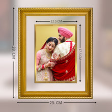 Load image into Gallery viewer, Diviniti Photo Frame With Customized Photo Printed on 24K Gold Plated Foil| Personalized Gift for Birthday, Marriage Anniversary &amp; Celebration With Loved Ones|DG 056 S2.5
