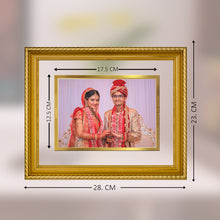 Load image into Gallery viewer, Diviniti Photo Frame With Customized Photo Printed on 24K Gold Plated Foil| Personalized Gift for Birthday, Marriage Anniversary &amp; Celebration With Loved Ones|DG 056 S2.5
