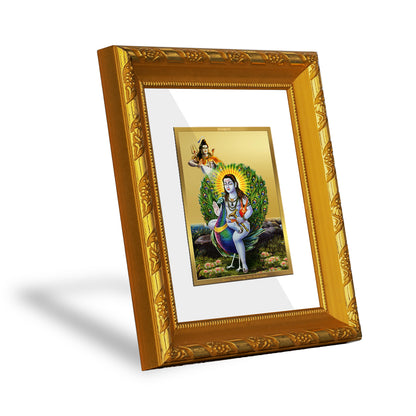 DIVINITI 24K Gold Plated Foil Baba Balak Nath Photo Frame for Home Decor Showpiece, Gift DG 103 Size 1 (15.3x14.9 CM)