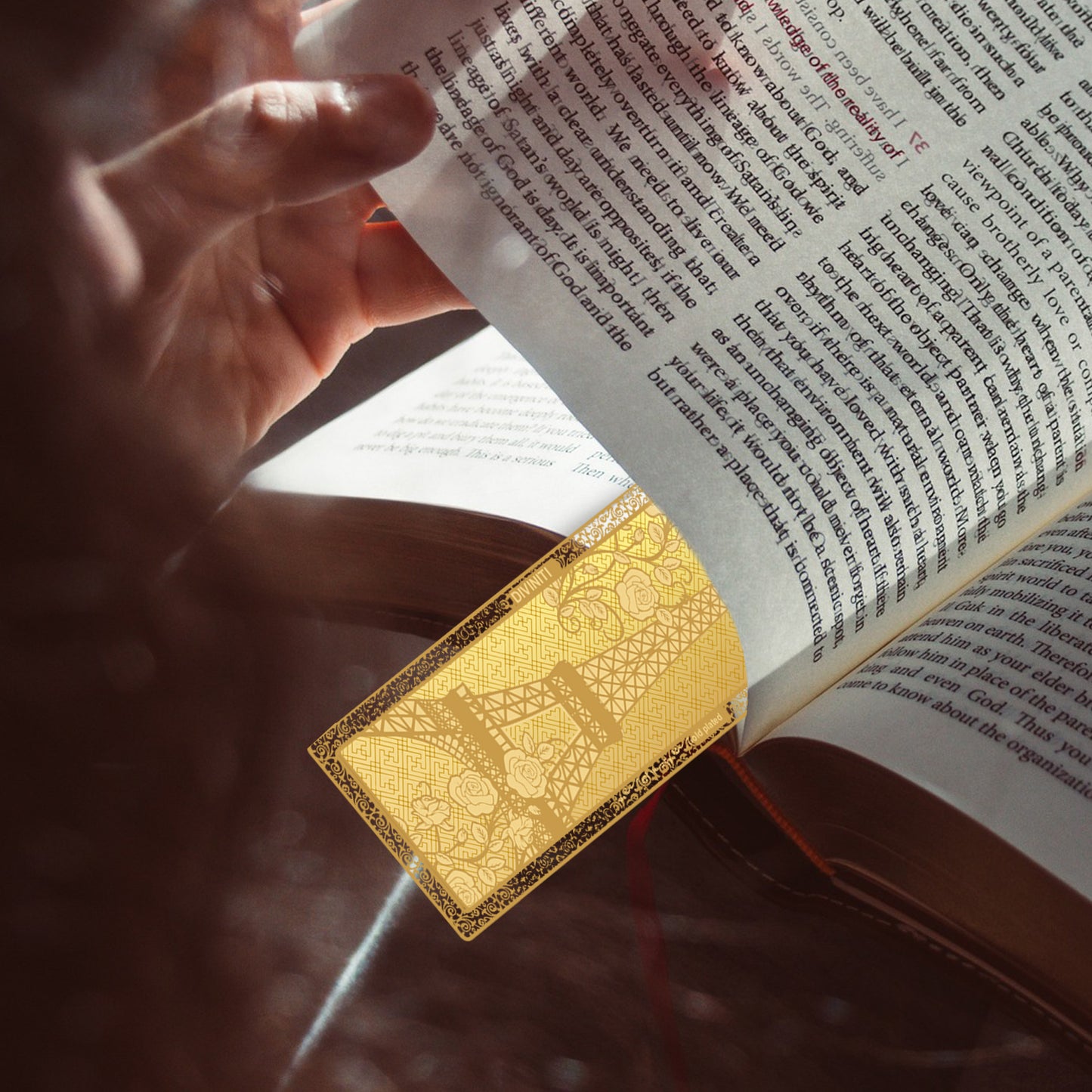 Customized 24K Gold Plated Bookmark For Corporate Gifting