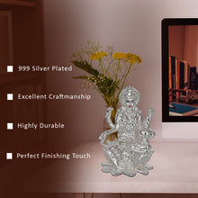 Load image into Gallery viewer, Diviniti 999 Silver Plated Lakshmi Mata Idol for Home Decor, Table Top, Puja Room, Gift (8X5.5CM)
