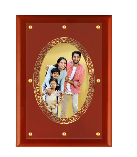 Diviniti Photo Frame With Customized Photo Printed on 24K Gold Plated Foil| Personalized Gift for Birthday, Marriage Anniversary & Celebration With Loved Ones| MDF Frame Size 4.5 (71 x 42 cm)