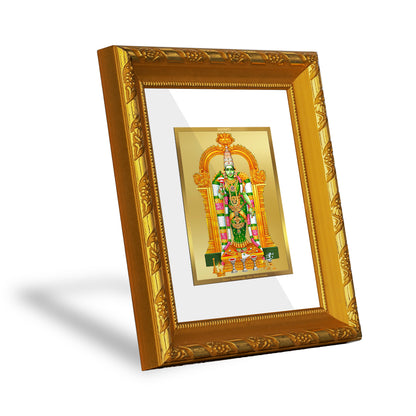 DIVINITI 24K Gold Plated Foil Meenakshi Religious Photo Frame for Living Room, Worship DG 103 Size 1 (15.3x14.9 CM)