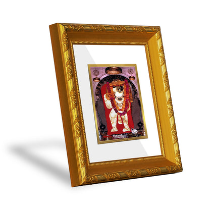 DIVINITI 24K Gold Plated Foil Mahendipur Balaji Photo Frame for Home Decor, TableTop, Puja DG 103 Size 1 (15.3x14.9 CM)