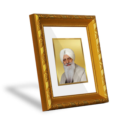 DIVINITI 24K Gold Plated Foil Radha Swami Spiritual Photo Frame for Home Decor, TableTop DG 103 Size 1 (15.3x14.9 CM)