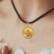 Load image into Gallery viewer, Diviniti 24K Gold Plated Lord Panchmukhi Hanuman &amp; Yantra 22MM Double Sided Pendant For Men, Women &amp; Kids
