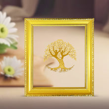 Load image into Gallery viewer, Diviniti 24K Gold Plated Tree of Life Photo Frame For Home Decor &amp; Wall Hanging (13 CM X 15 CM)
