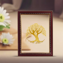 Load image into Gallery viewer, Diviniti 24K Gold Plated Tree of Life Photo Frame For Home Decor &amp; Wall Hanging (32.5 CM X 25.5 CM)
