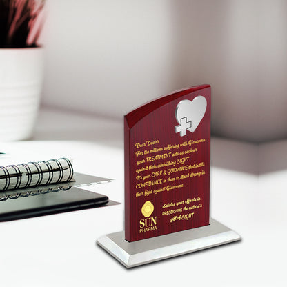 Customized MDF Memento With Matter Printed For Corporate Gifting