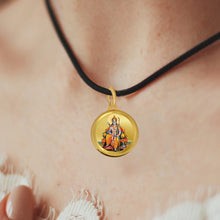 Load image into Gallery viewer, Diviniti 24K Gold Plated RAM JI &amp; JAY SHREE RAM 28MM Double Sided Pendant For Men, Women &amp; Kids
