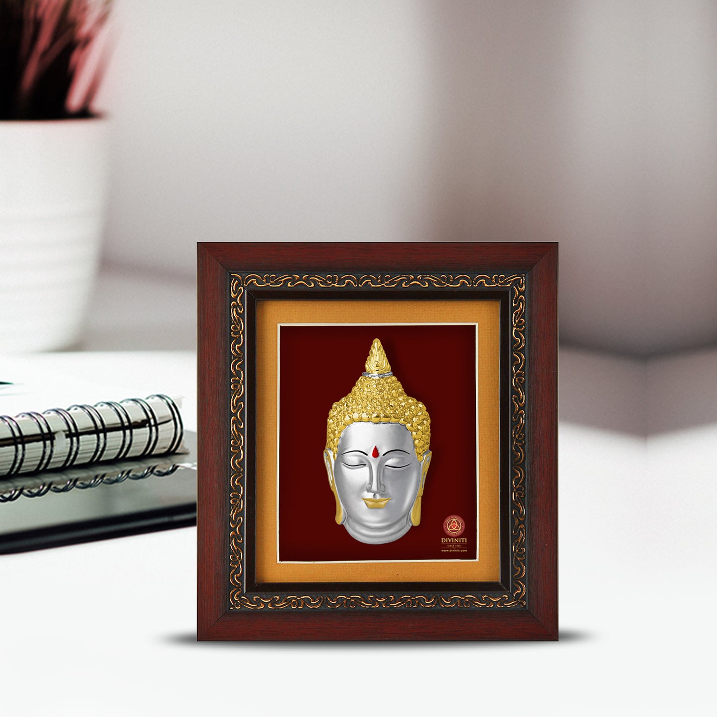 Customized 3D Memento With 999 Silver Plated Buddha For Corporate Gifting