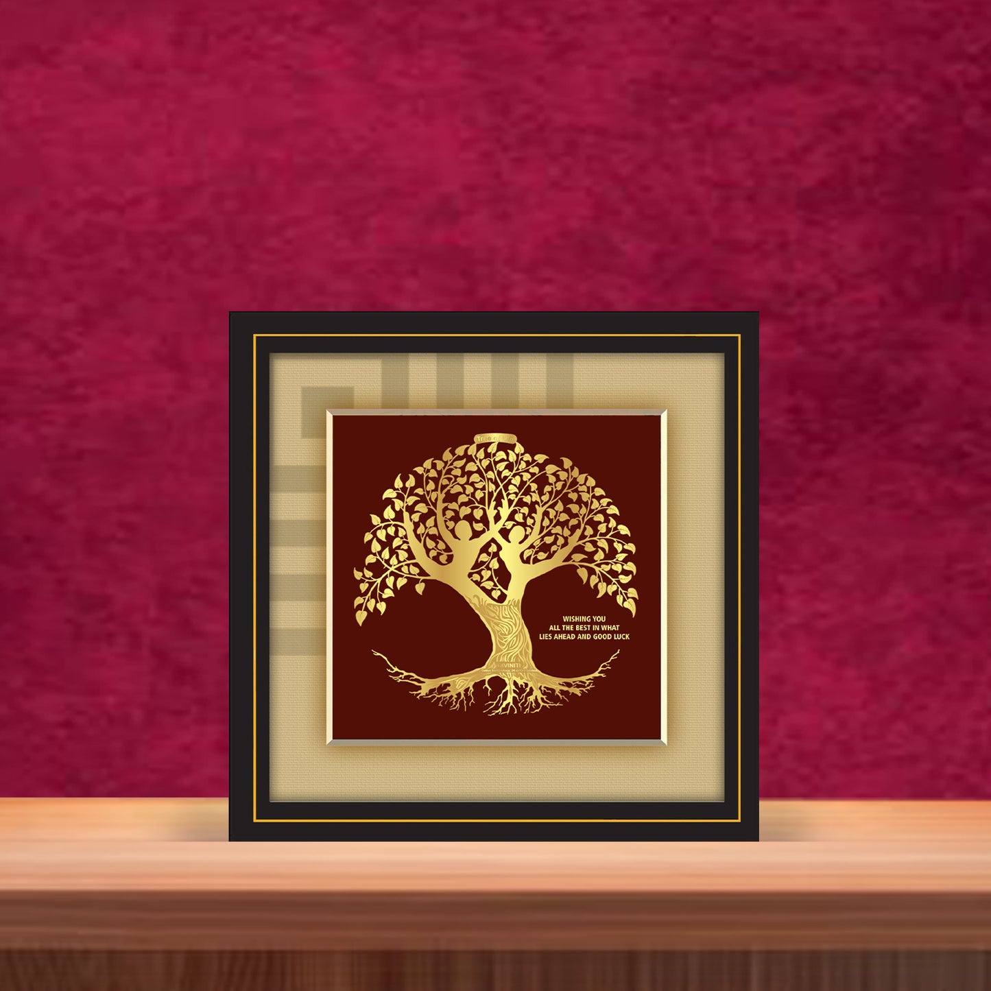 24K Gold Plated Tree of Life Diviniti Customized Memento For Wedding Gift