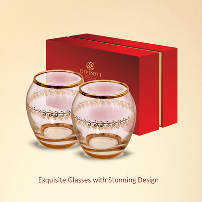 Diviniti Designer Crystal Glasses For Wedding Anniversary Gift