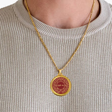 Load image into Gallery viewer, Diviniti 24K Gold Plated Lord Panchmukhi Hanuman &amp; Yantra 22MM Double Sided Pendant For Men, Women &amp; Kids
