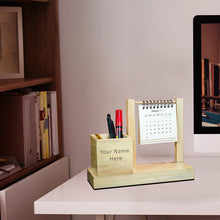 Load image into Gallery viewer, Diviniti Hanging Table Top Calendar With Customized Pen Holder For University
